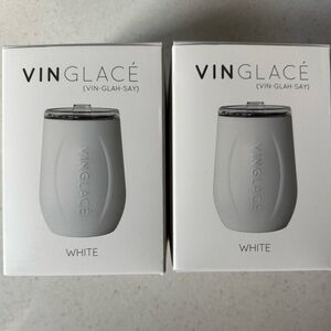Vinglace Wine Cups, Set of 2, White, 
New in Box